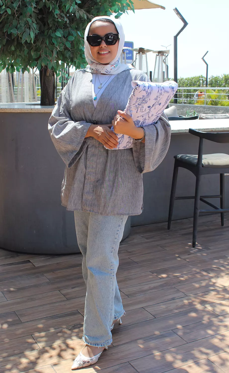 Everyday Belted Blouse 🩷🩶  17