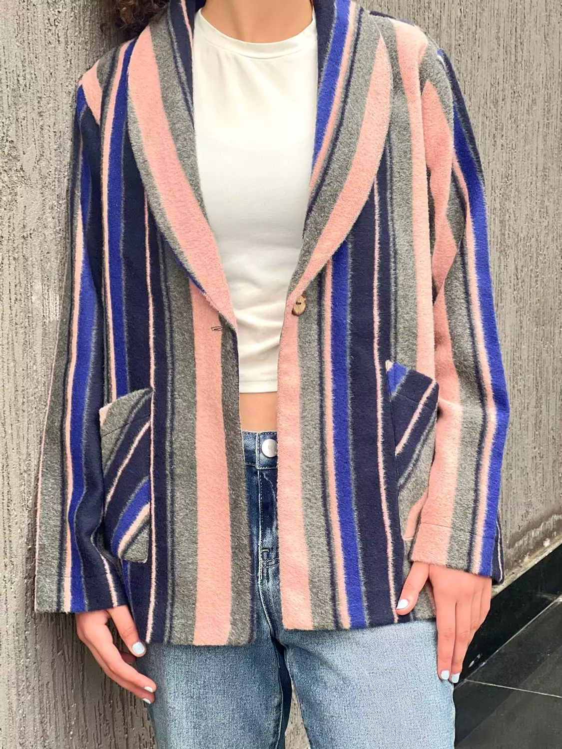 Wool strip jacket  6