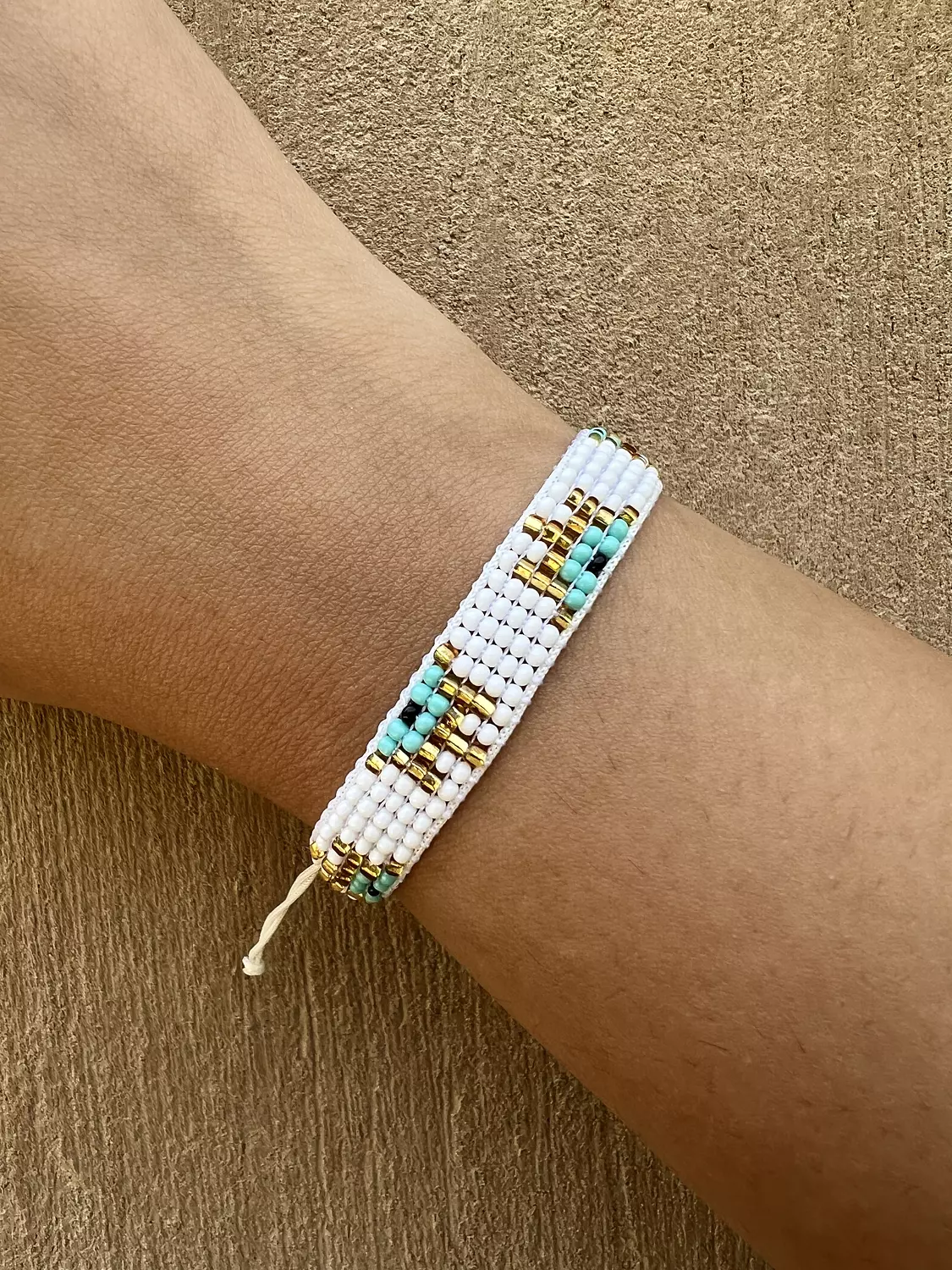 Turquoise Eye beaded bracelet  image