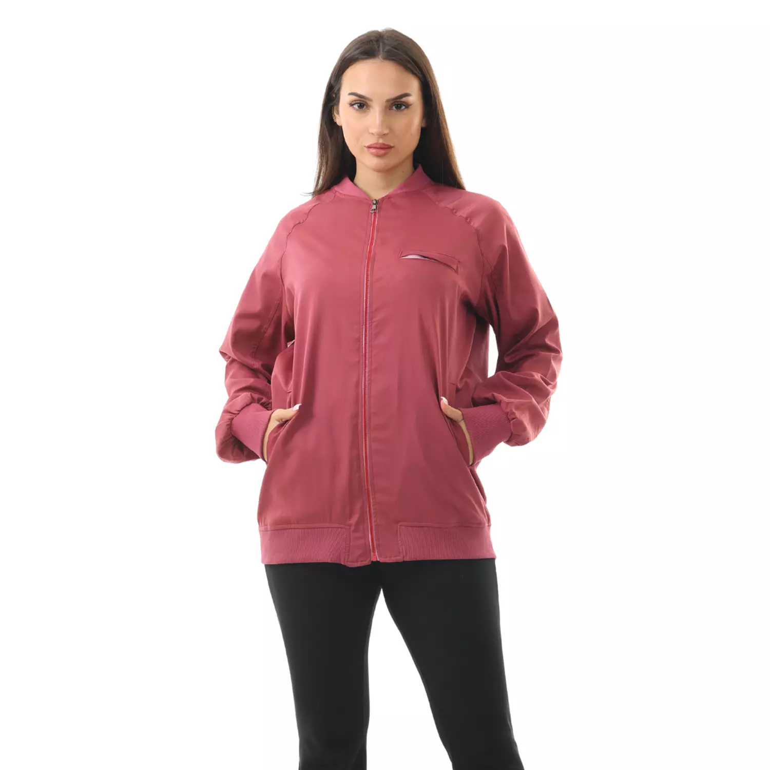 Burgundy Sporty Lab Coat 3