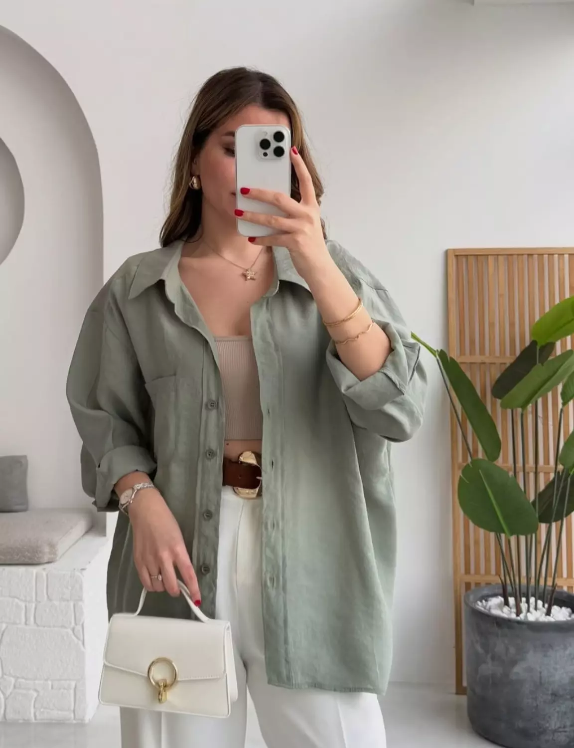 Olive basic shirt 🫒 image
