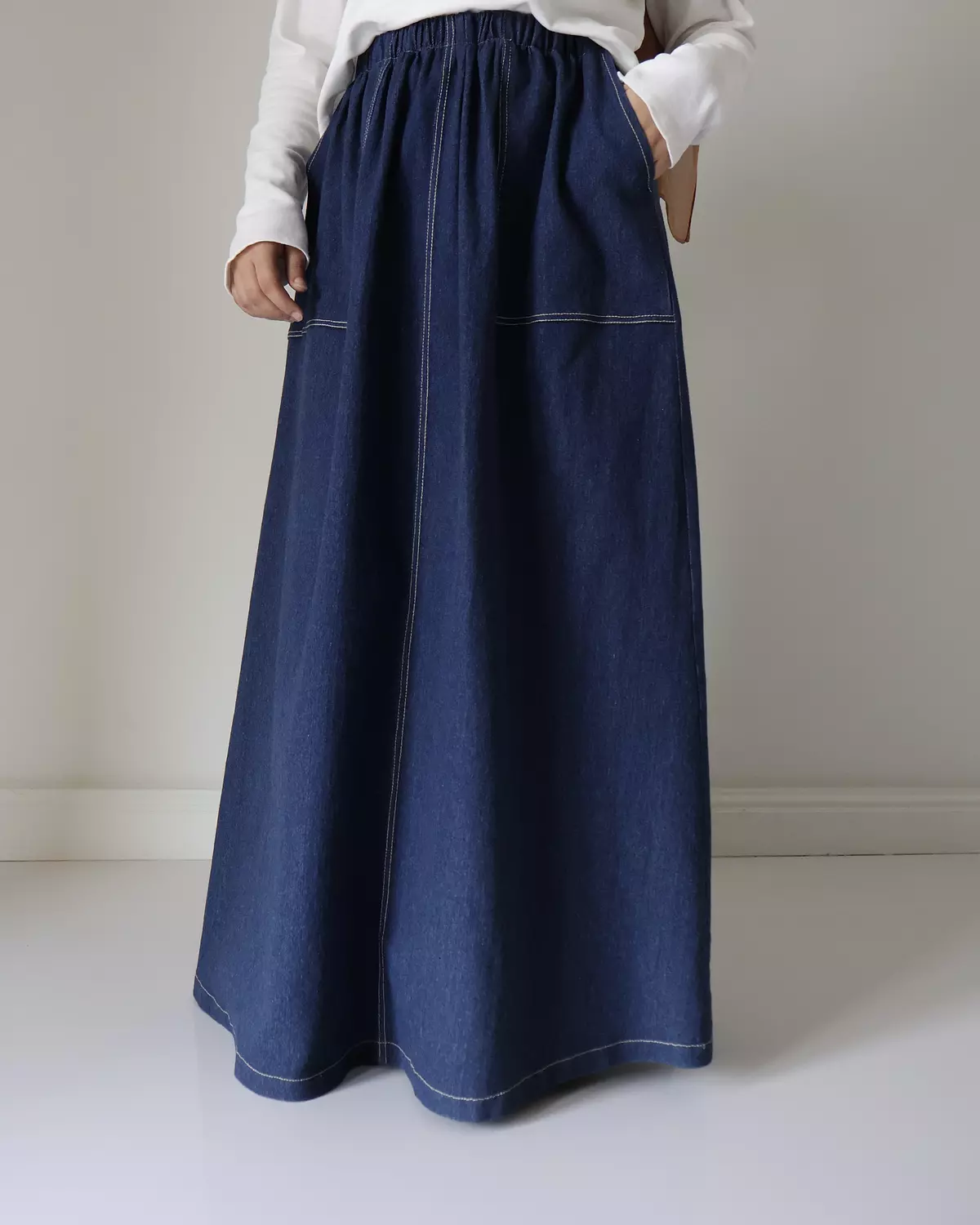 Denim Skirt Dark Blue A Line - TEENAGE 6