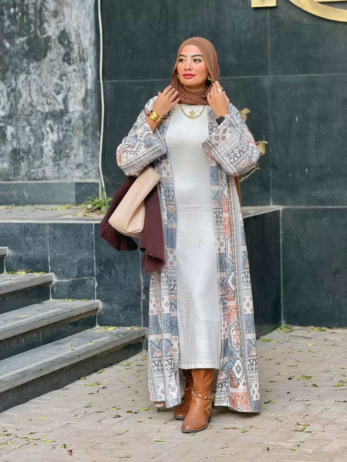 Abaya baby blue and basic dress 2