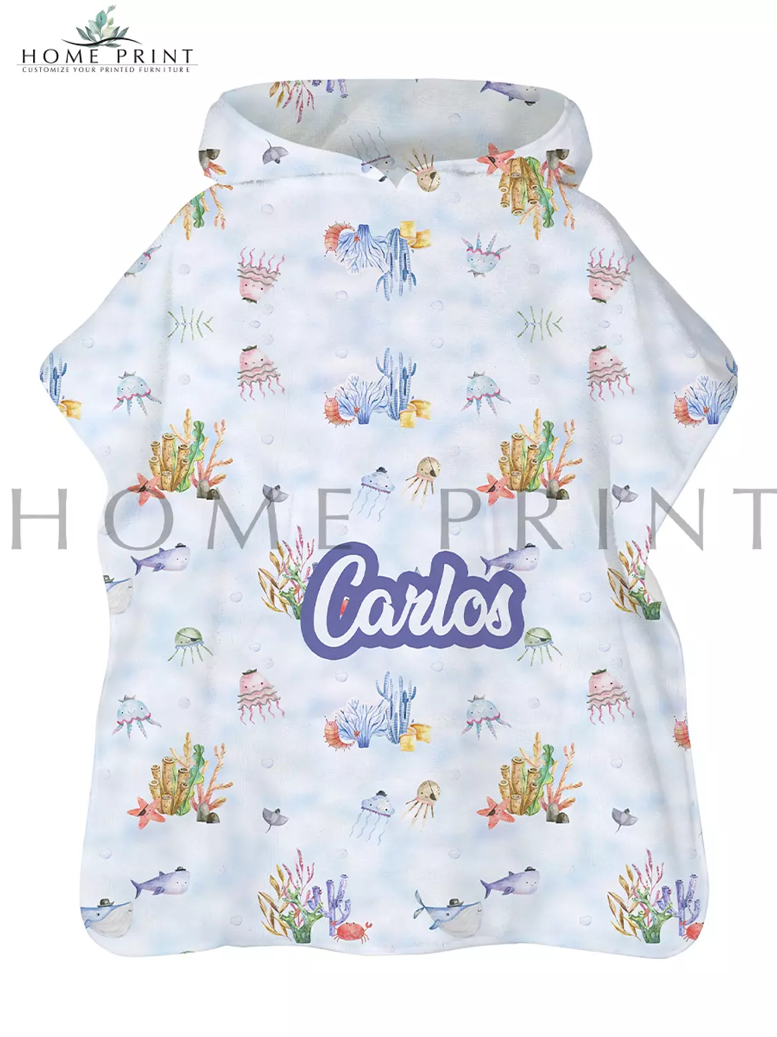 Microfiber Poncho - Multi Colors shape  image