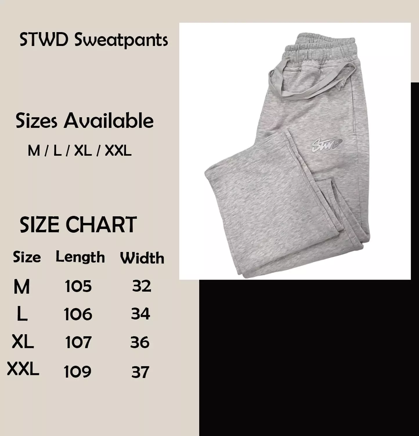Stwd Wide Leg Sweat Pants 8