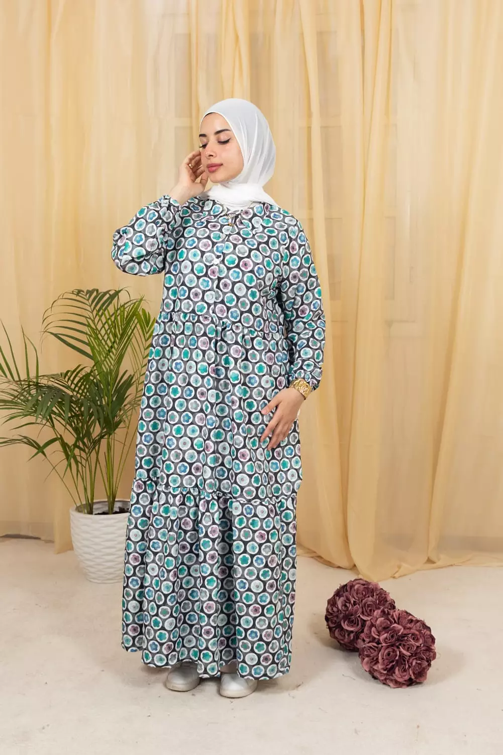 Linen viscos dress 2 4
