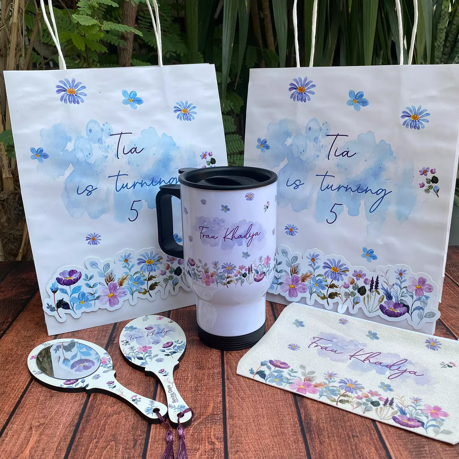 Purple Flowers Gift Box   image