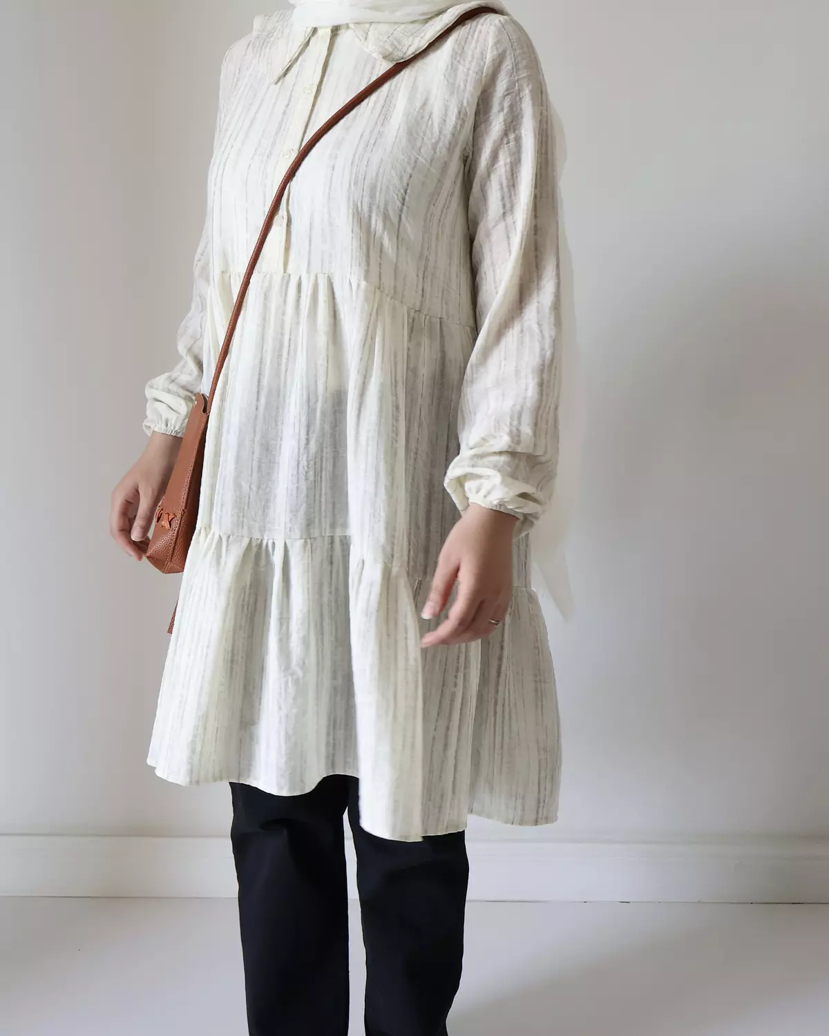 PATTERNED LINEN TUNIC TEENAGE 5