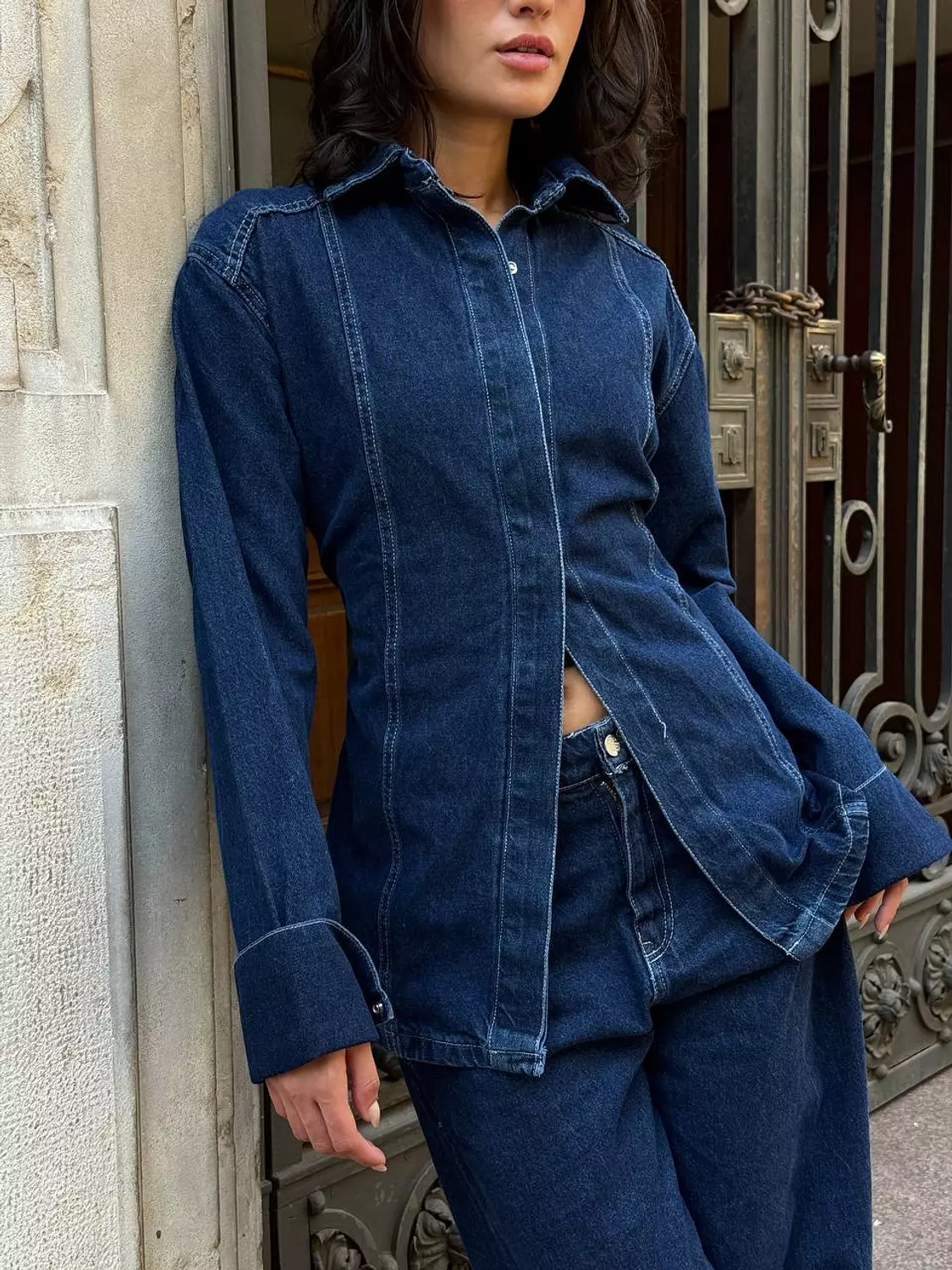 Denim suit image