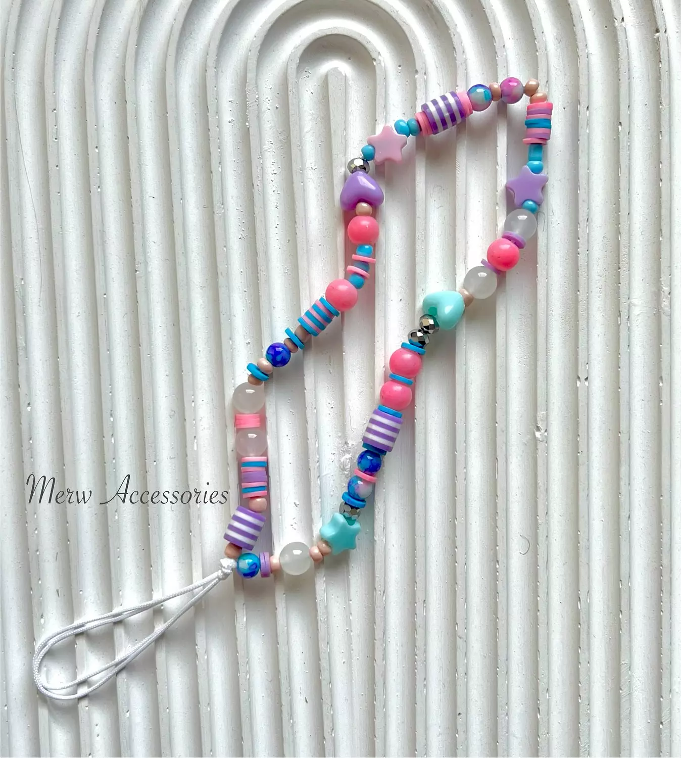 Lavender short mobile chain  image