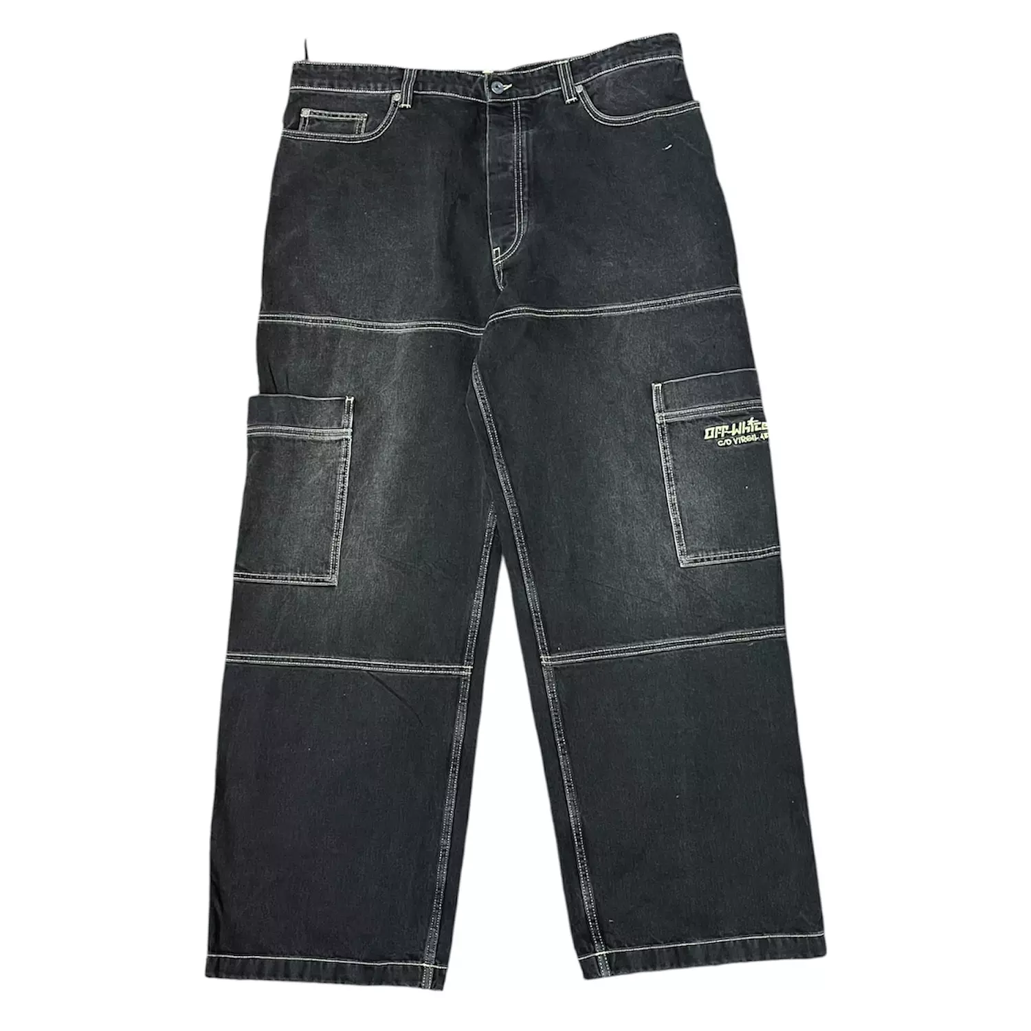 Off White Baggy Jeans image