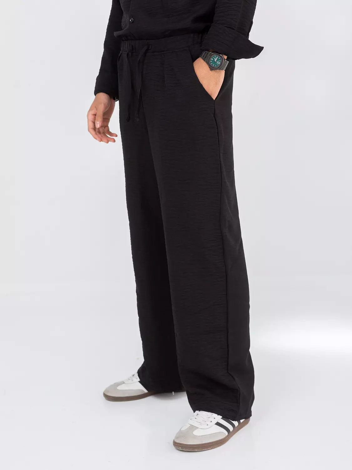 Linen Pants | Black image