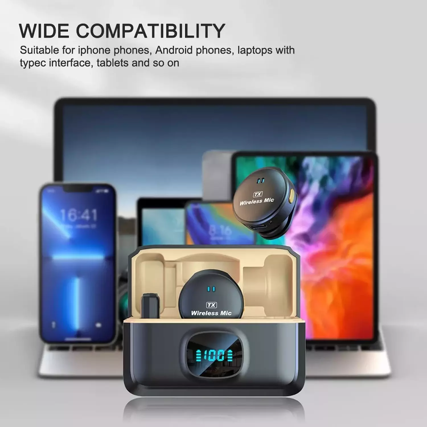 High-Sensitivity 2.4G Wireless Magnetic Microphone – Supports Instant Connectivity 10