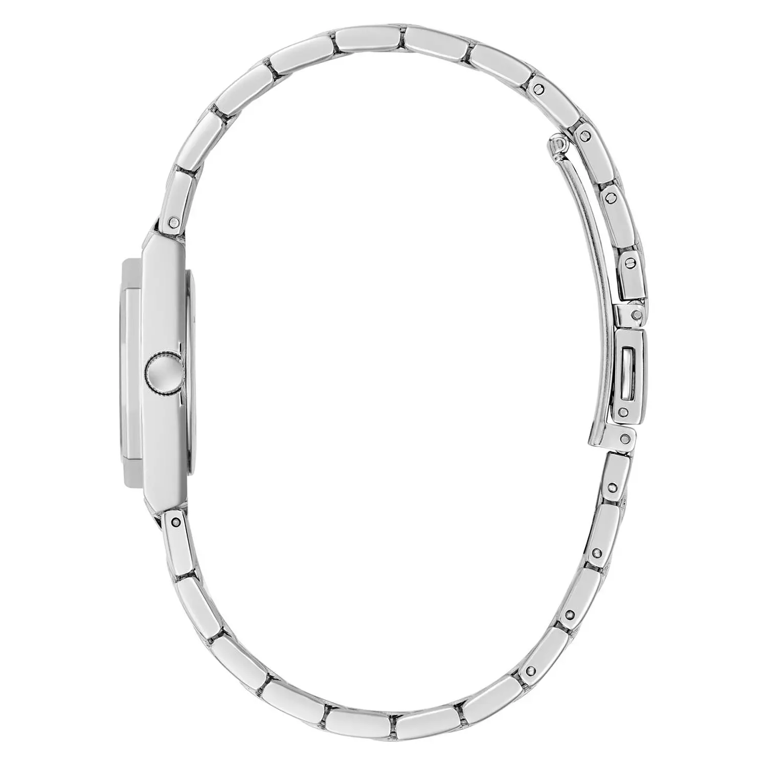 GUESS PIXIE Ladies Pixie Silver Tone Analog Watch Silver Tone Stainless Steel Polished Bracelet 1