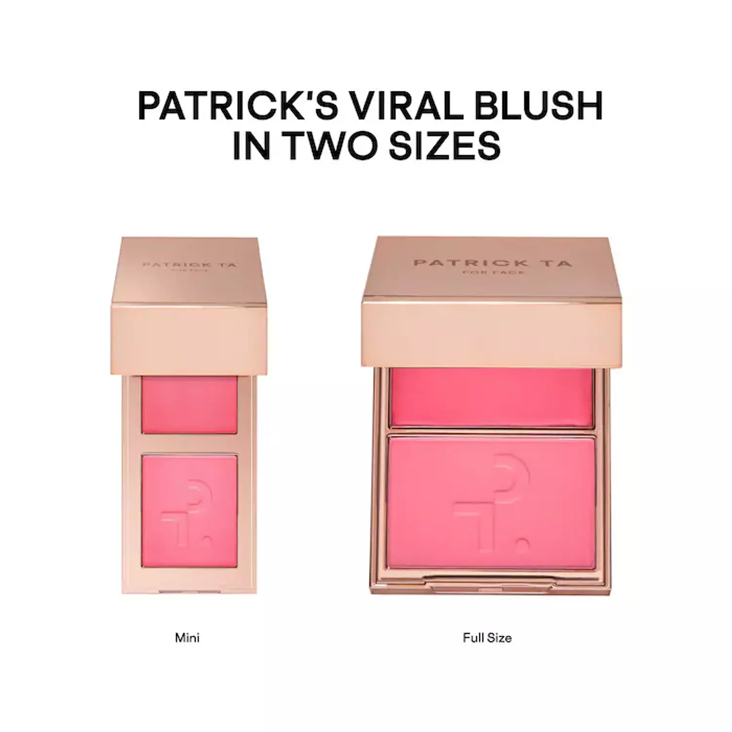 PATRICK TA  Mini Must-Have Major Headlines Double-Take Crème & Powder Blush Duo Set 6