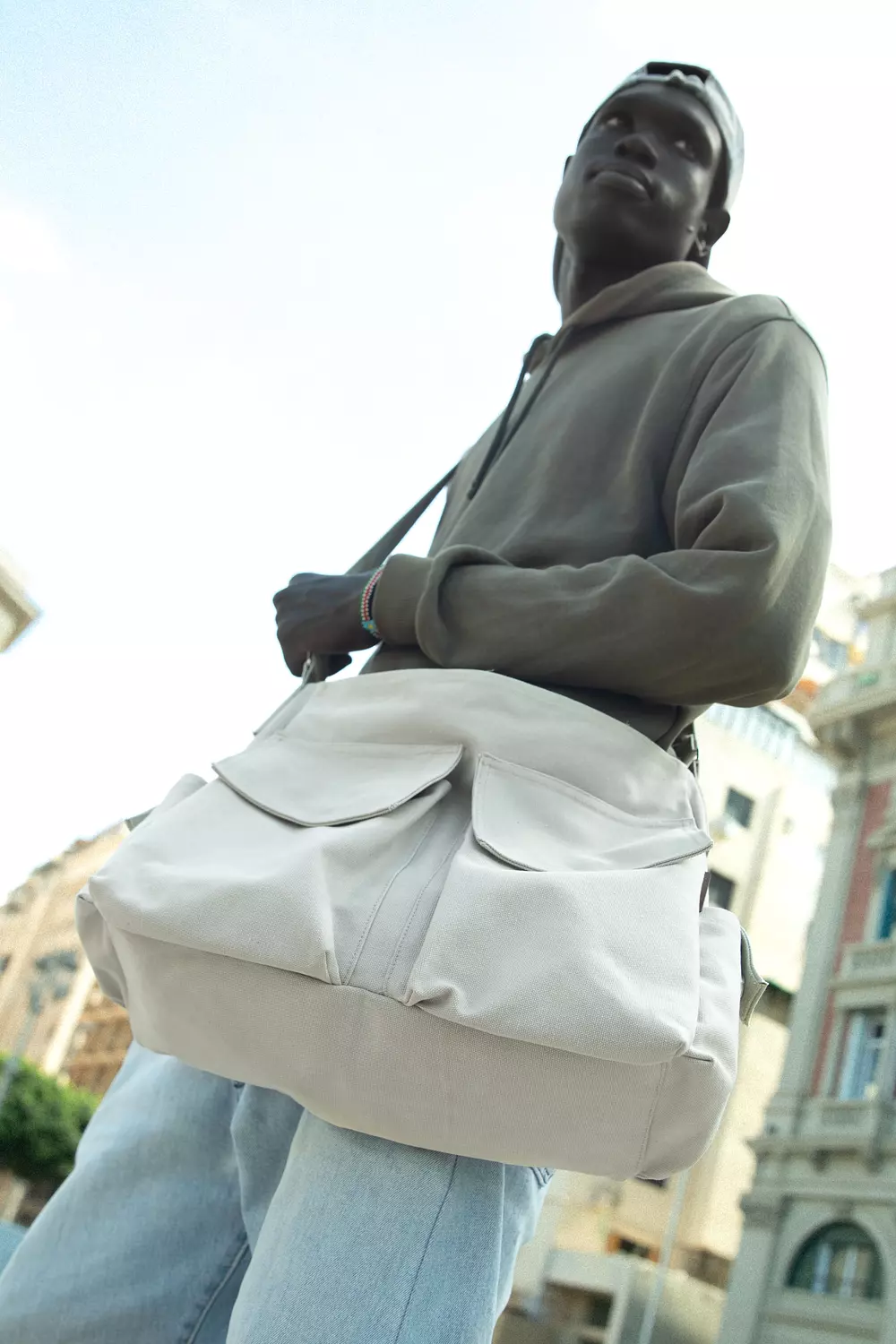 Satchel bag - Beige-2nd-img