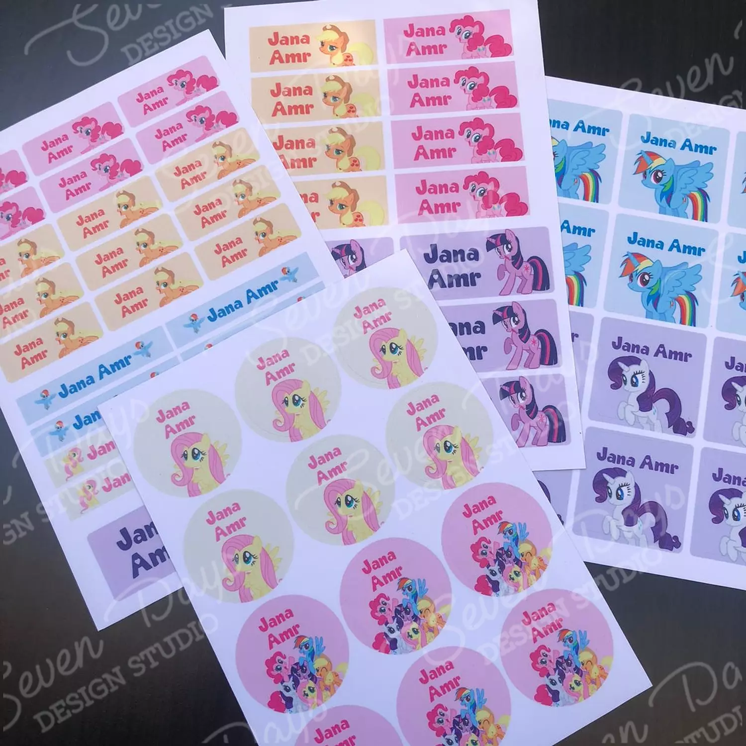My Little Pony School Labels 3