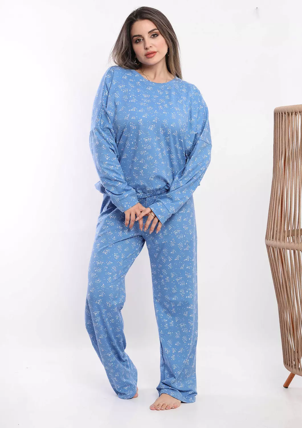 C312 Snowflakes pajama set  1