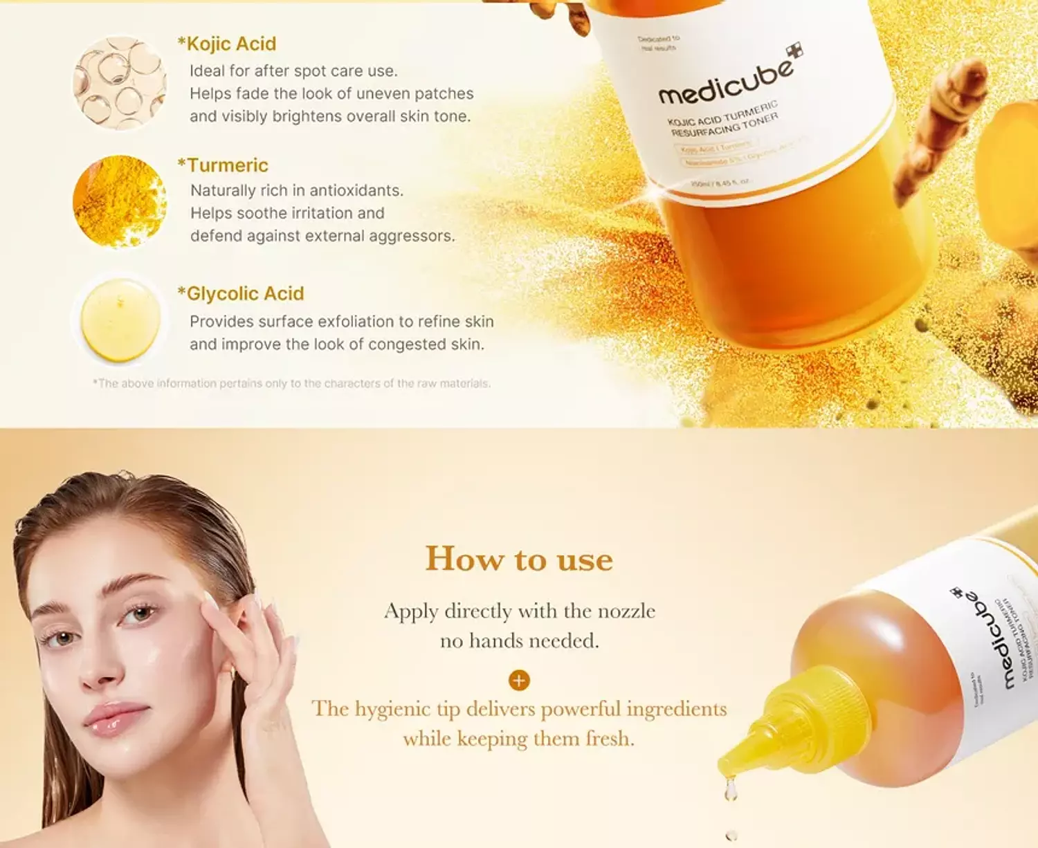 Medicube - Kojic Acid Turmeric Resurfacing Toner 2