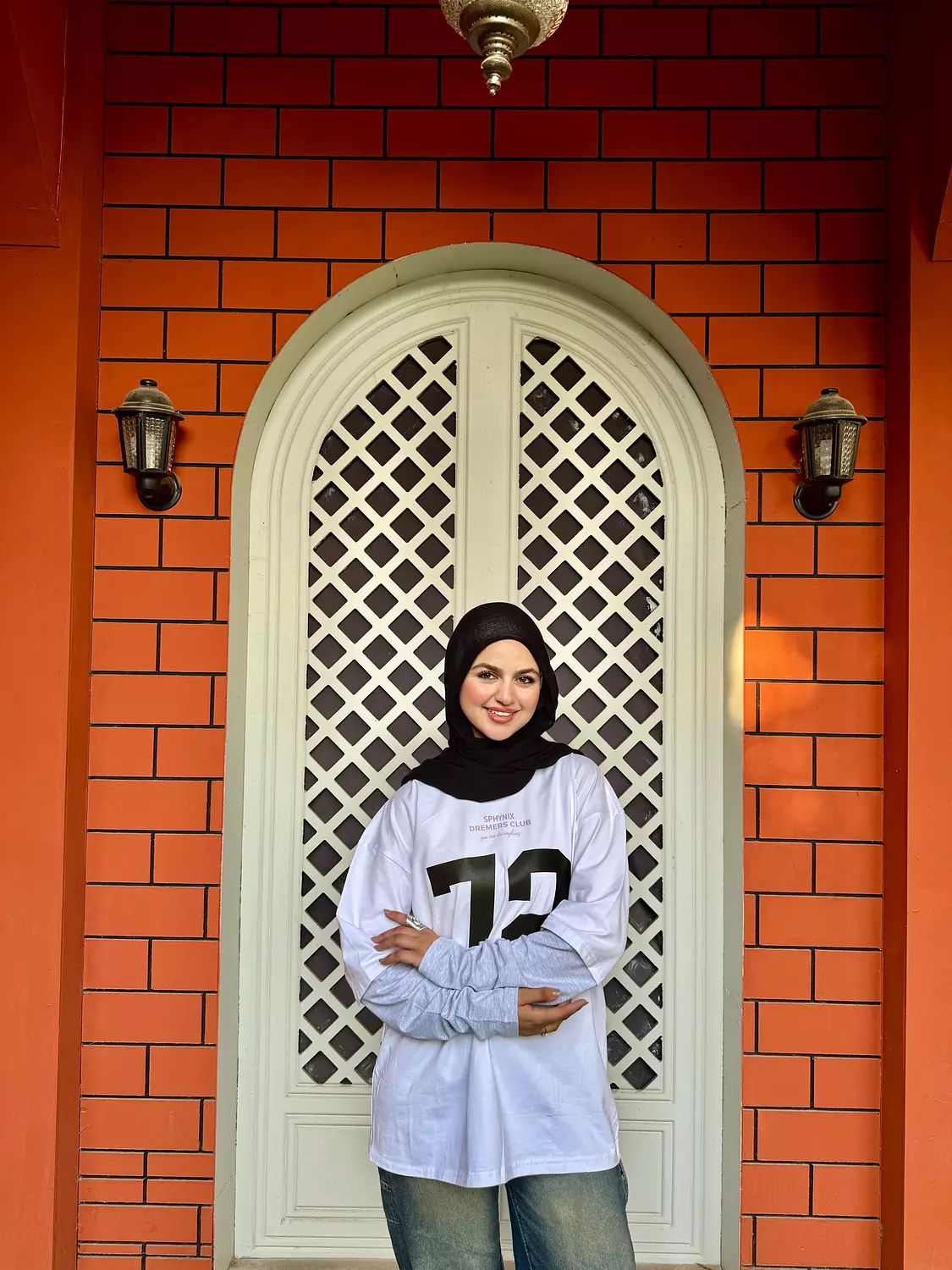 Double Sleeve Printed Oversize T-shirt hover image