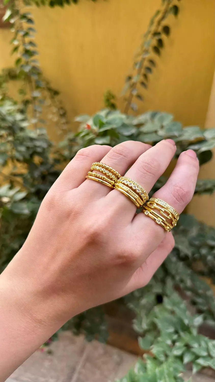 Gilded layers rings image