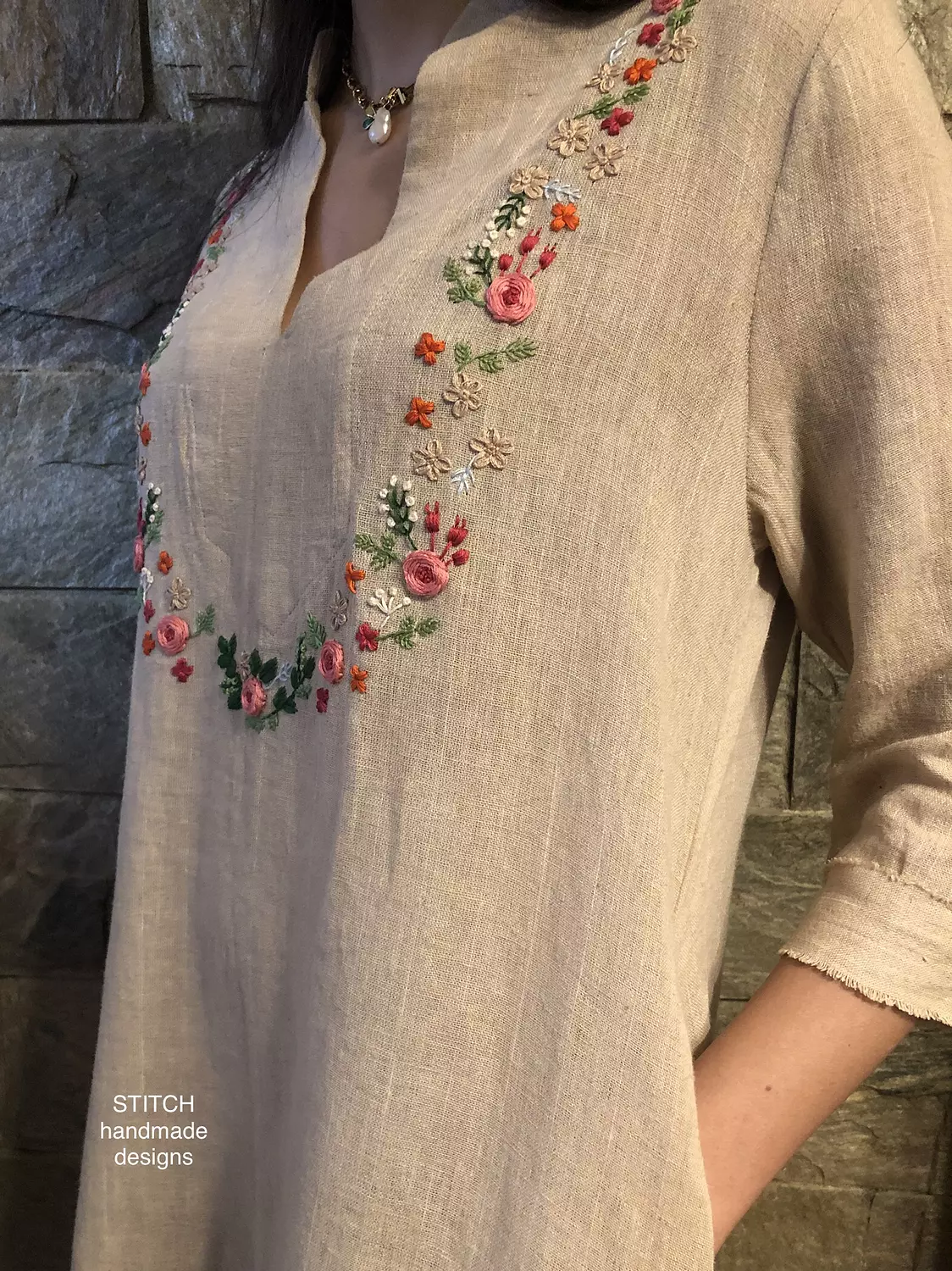 Collar Floral  Dress  2