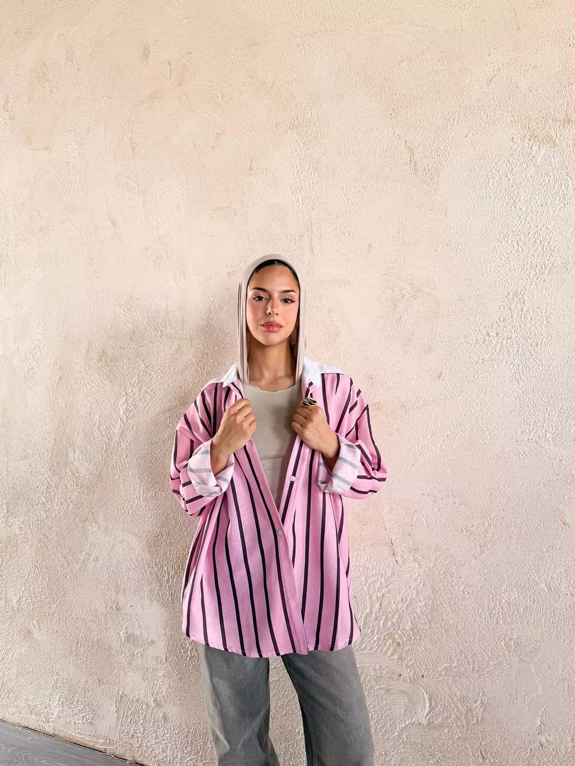 Pink Striped Shirt 1