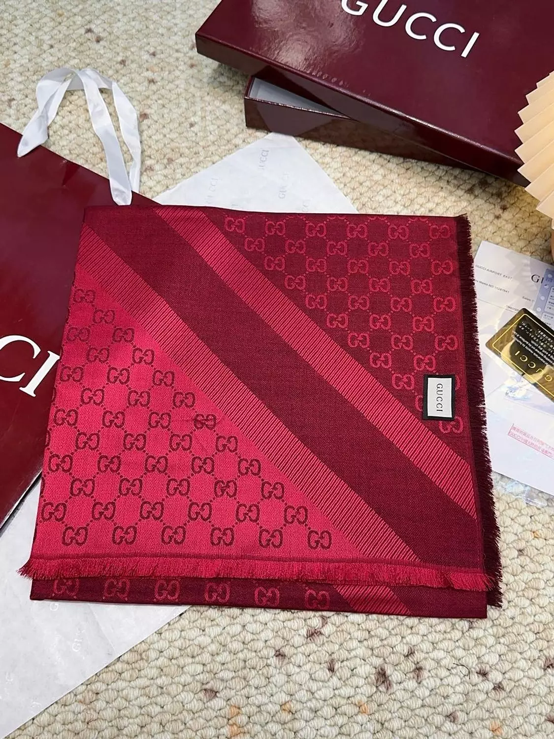 Gucci square scarf hover image