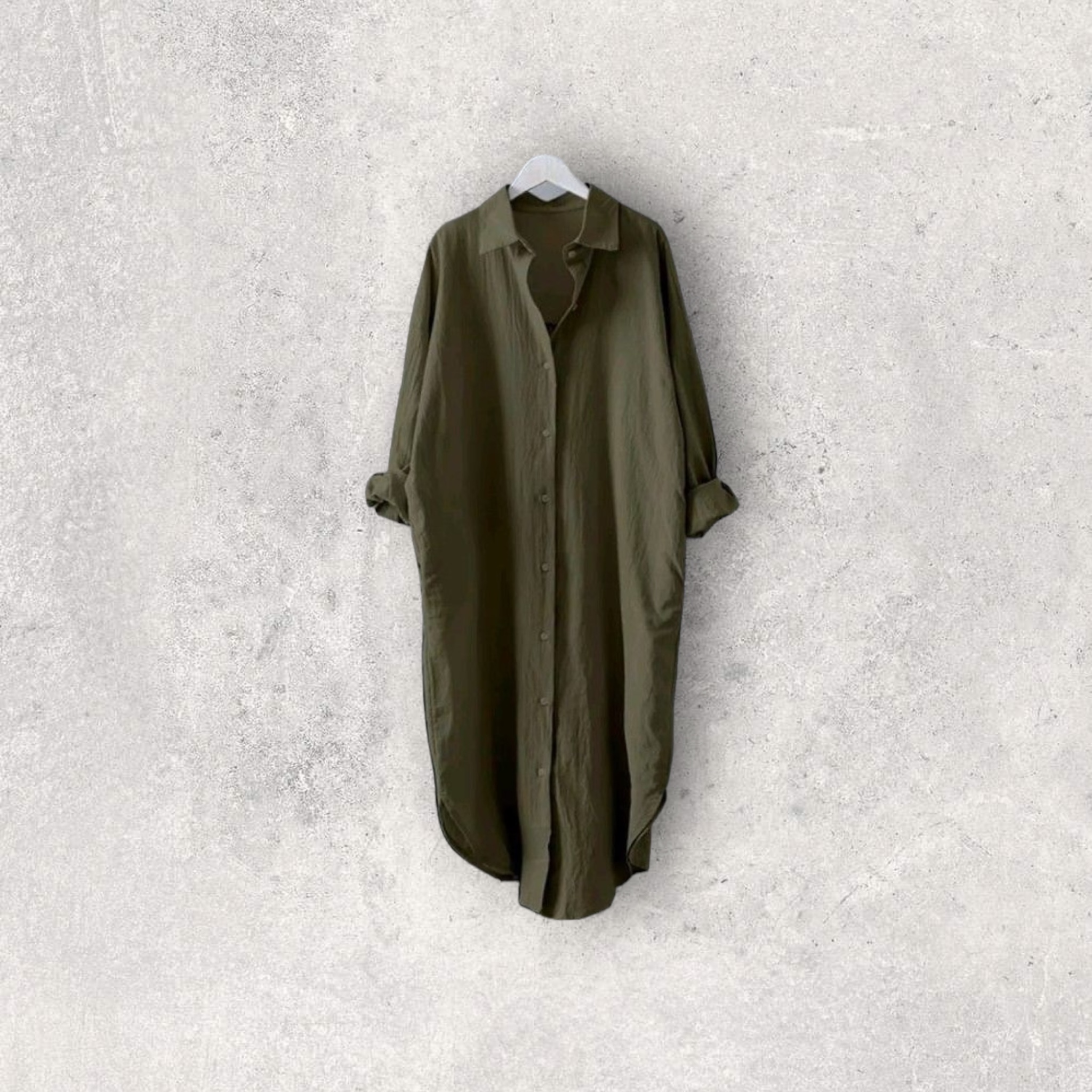 Casual long linen shirt 2