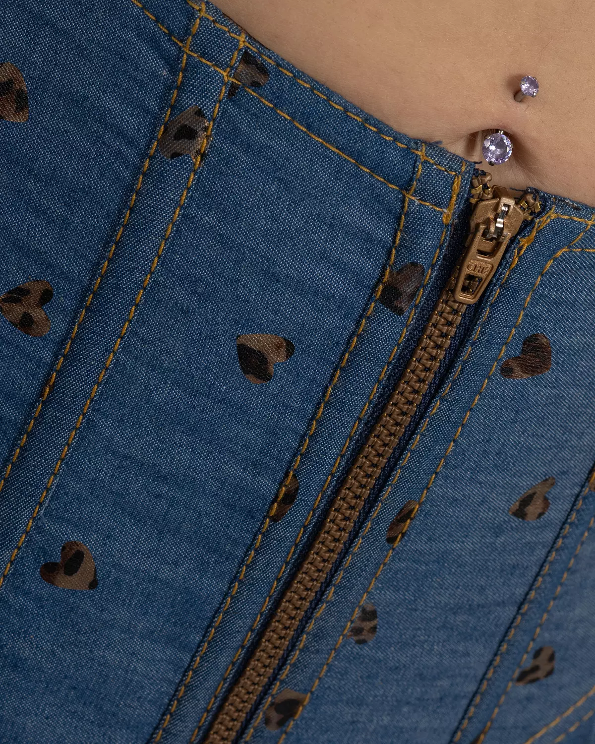 High-Waisted Leopard Heart Trousers 3