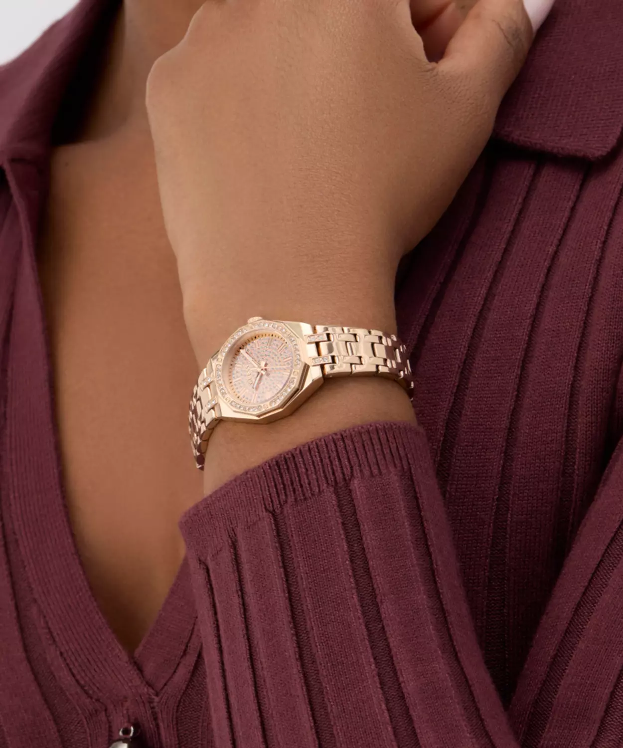 GUESS Ladies Pixie Rose Gold Tone Analog Watch 7