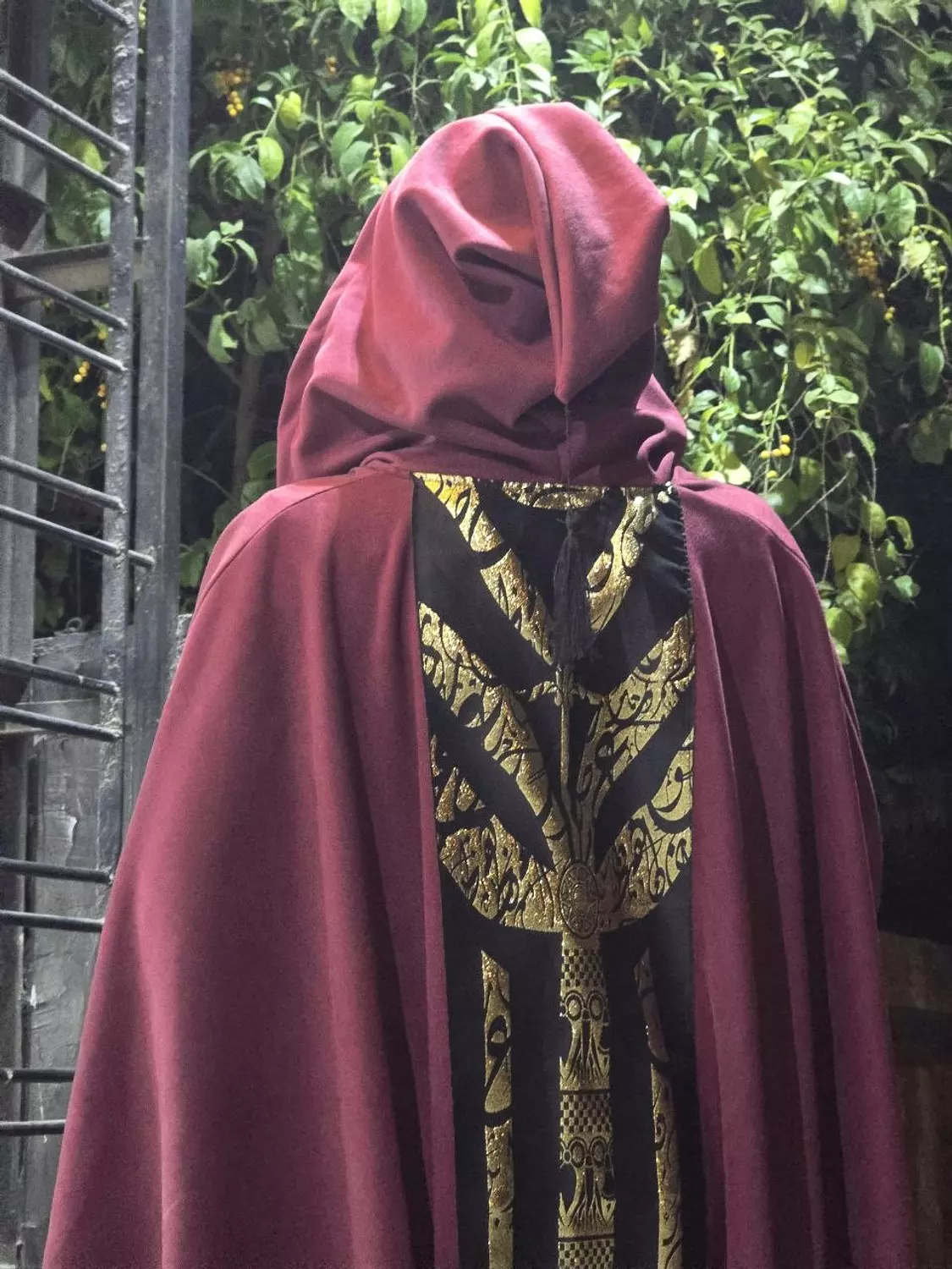 Burgundy Moroccan Style Suede Kaftan  image