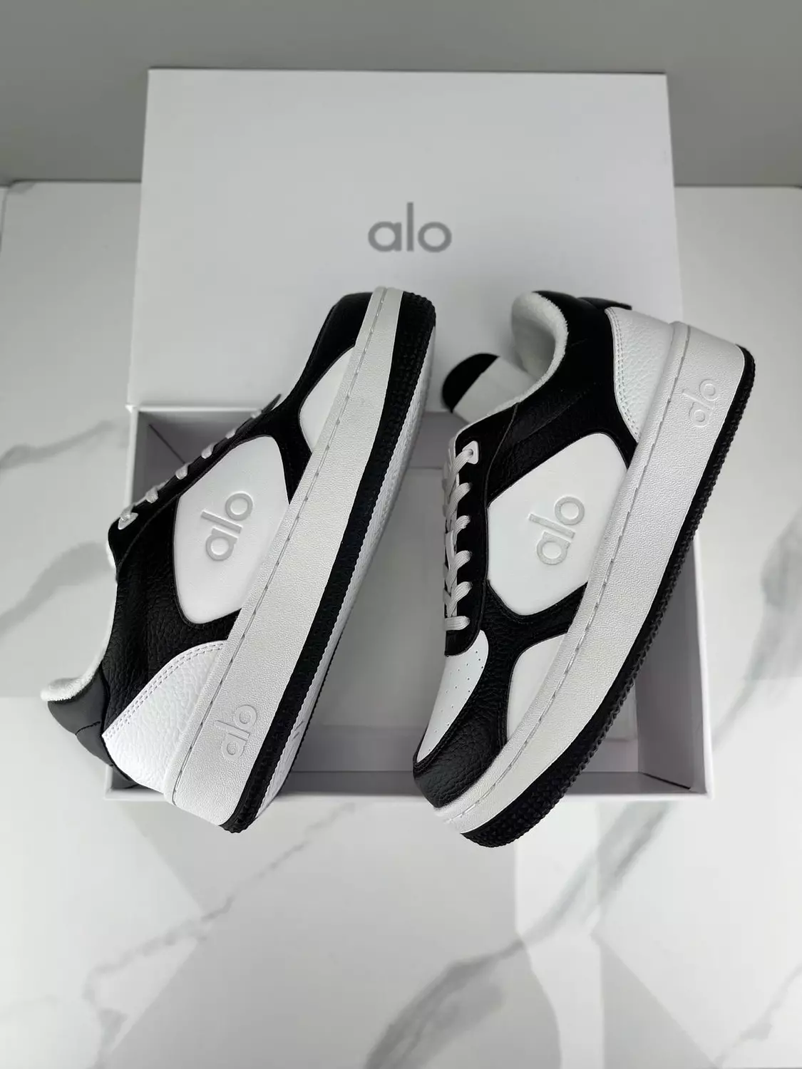 Alo Youga shoes “White/ Black” 1