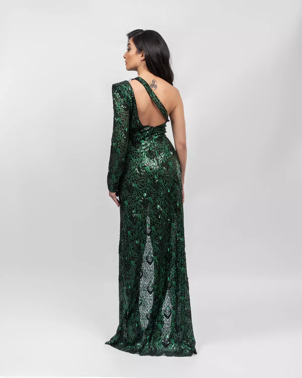 Glamorous Emerald Green Dress 4