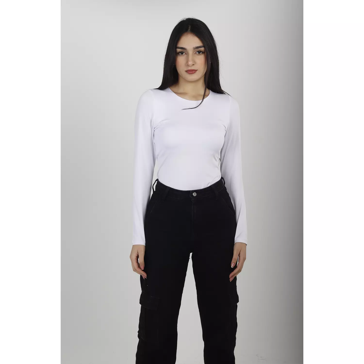 NEW-long sleeve top double layered (70% cotton+30% polyester) 1