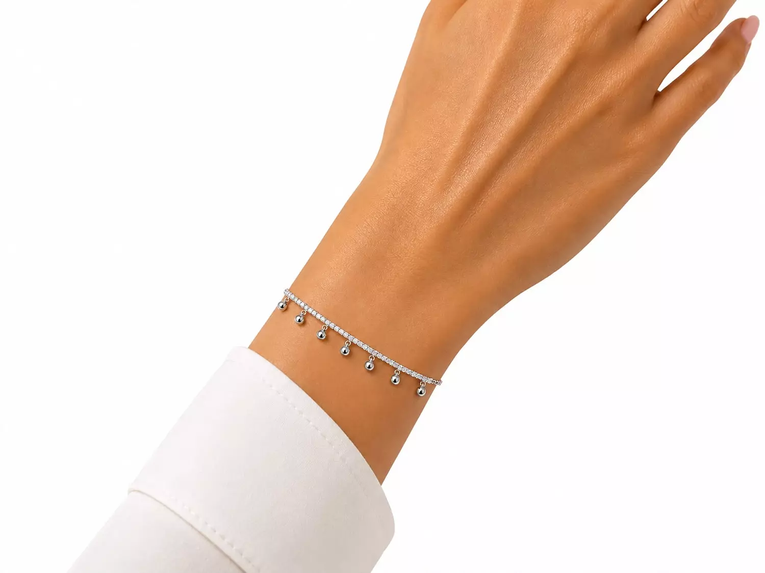 Silver Bracelet Daimond image