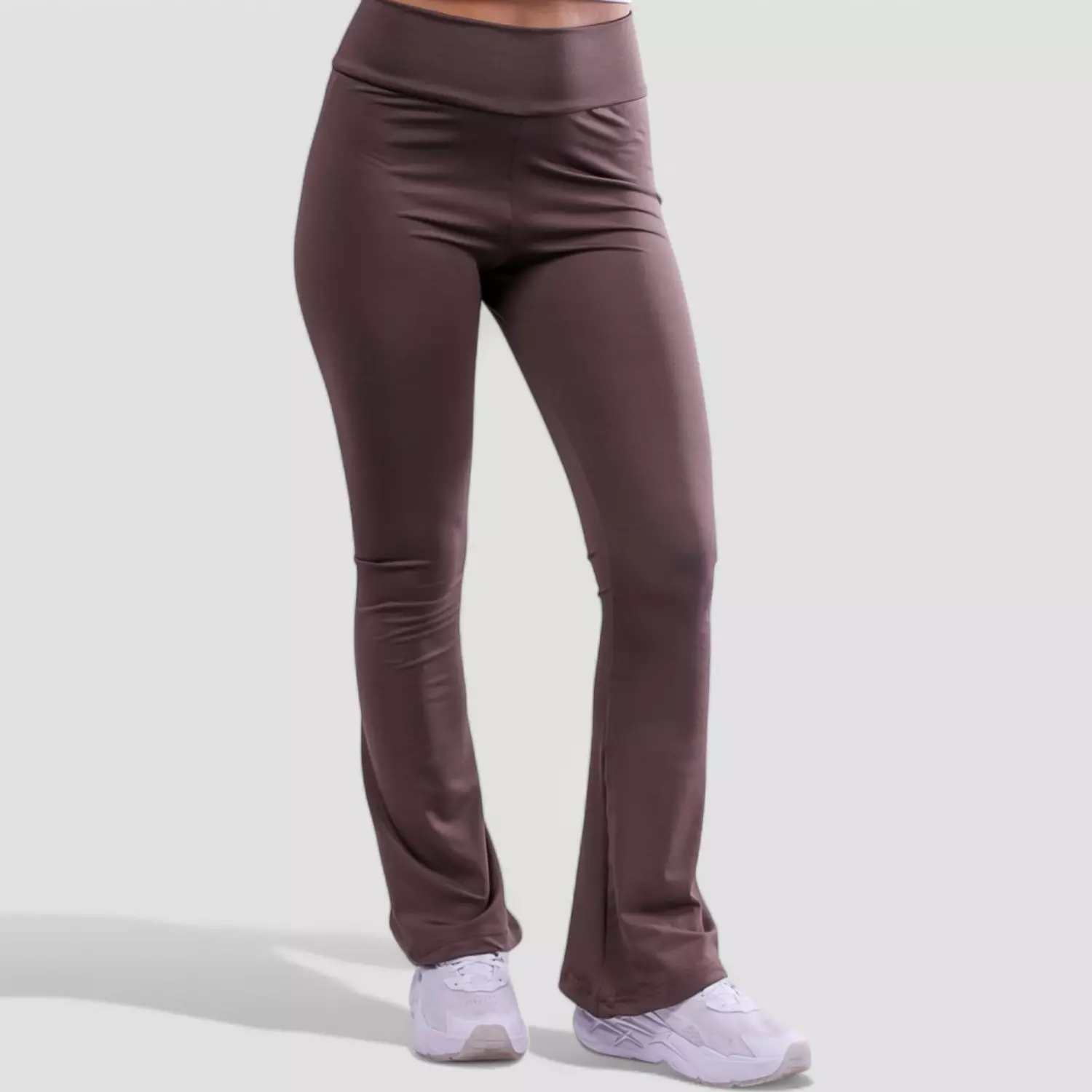 0172 Light Brown Flared Pants  hover image