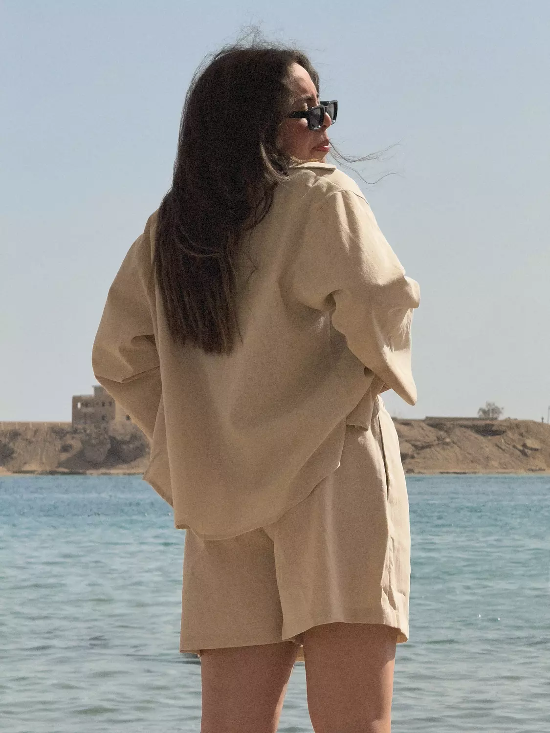 Beige Lenin Blouse 1