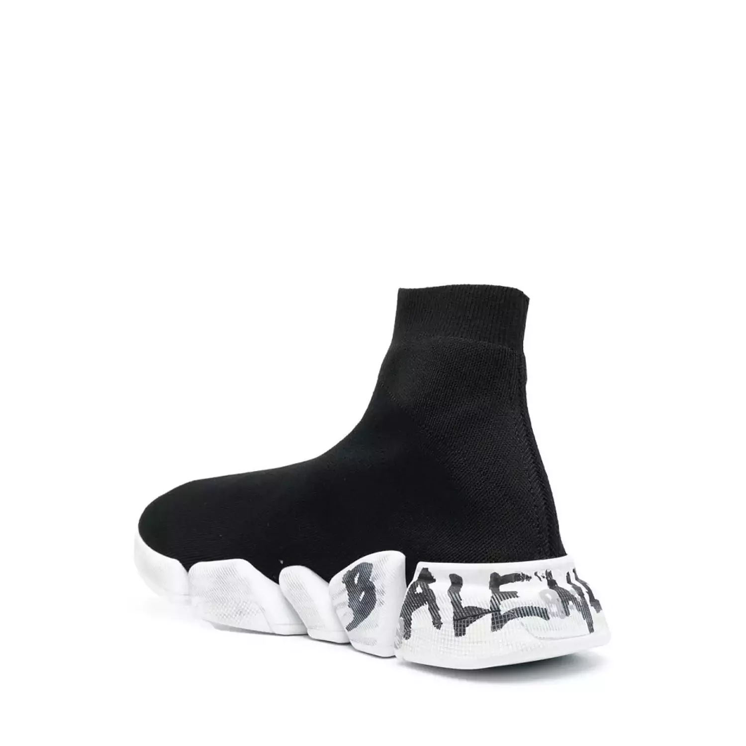 Balenciaga Speed 2.0 Graffiti Recycled Knit Black 2