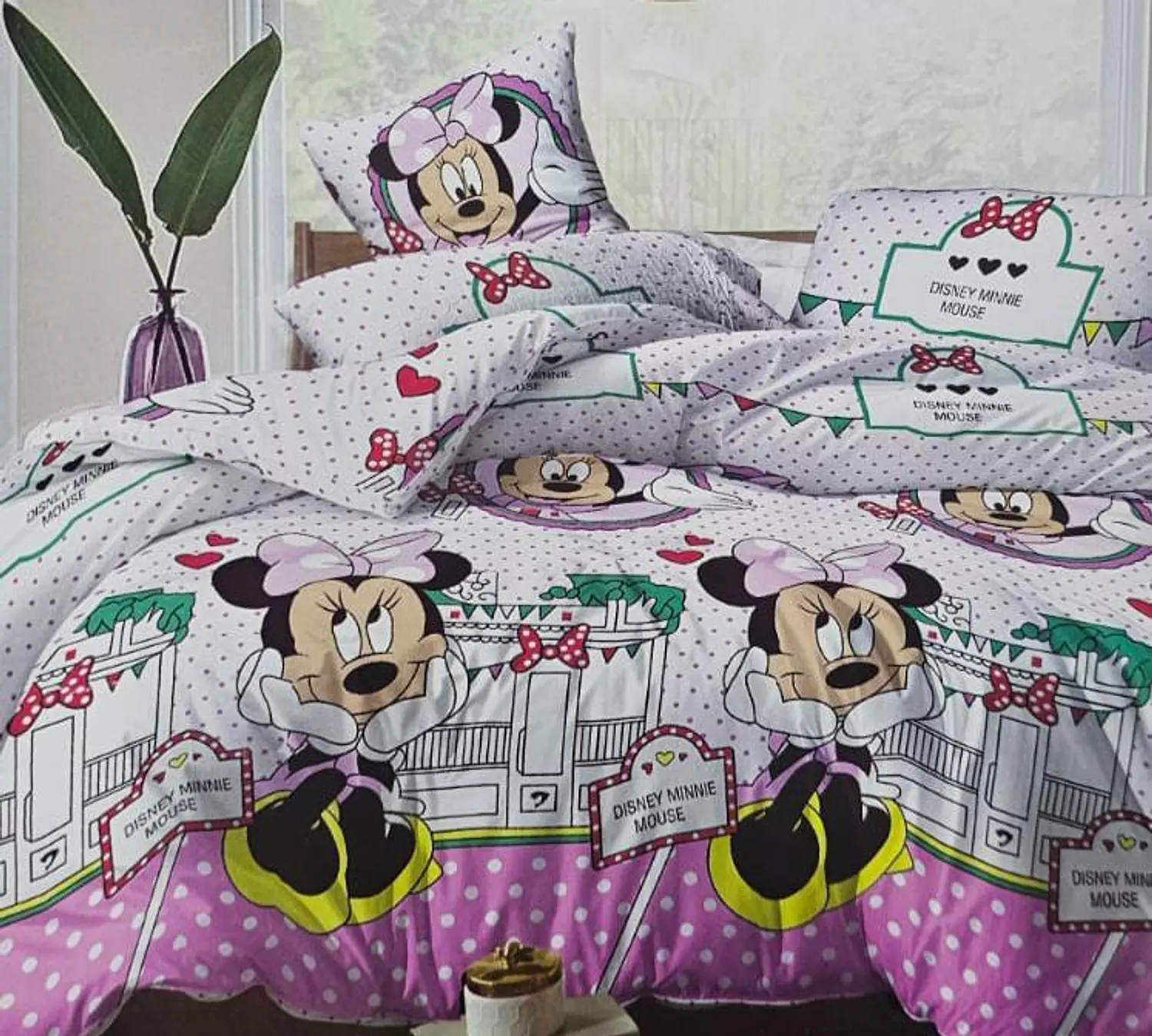 طقم ملاء اطفال قطن ميني موف image