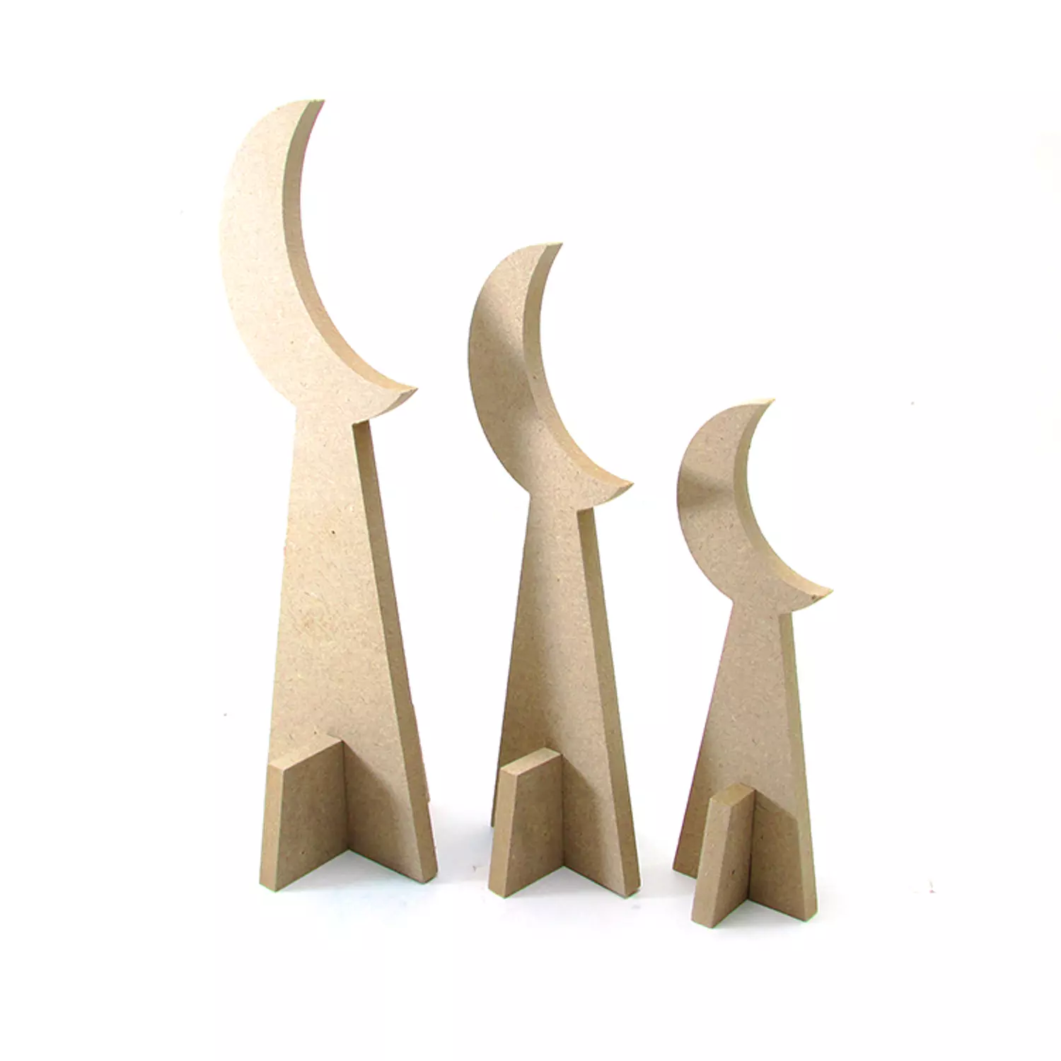 Decorative set 3 Crescent design image