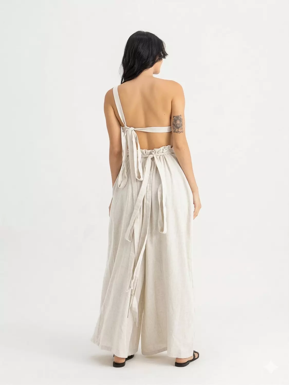 The Magic Linen Pants Off-White 1