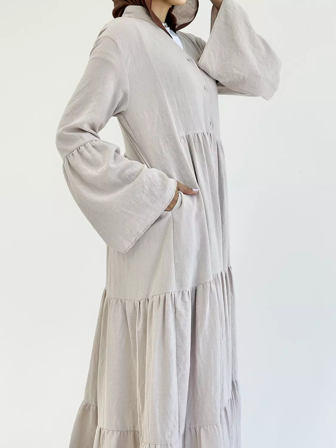 SERENITY DRESS IN BEIGE 2