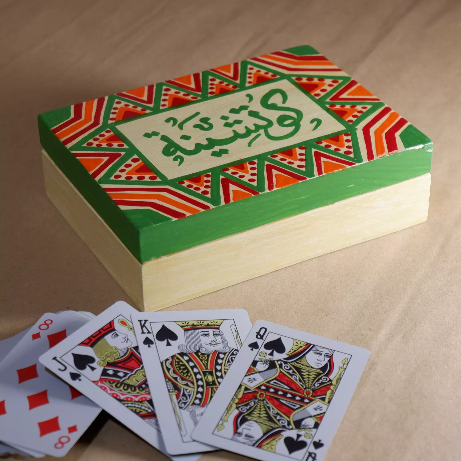 Cards - triangles green image