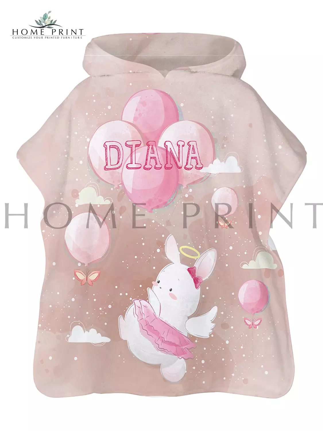 Microfiber Poncho - Happy Rabbit  image