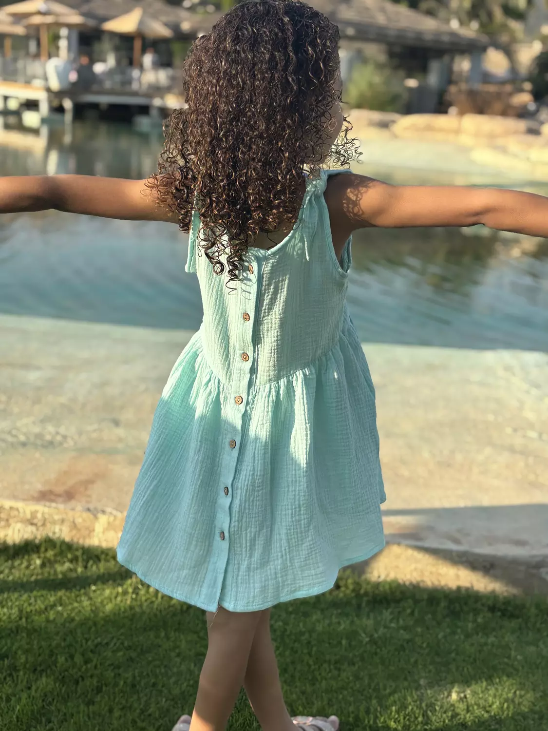 Mint Cotton Dress 2