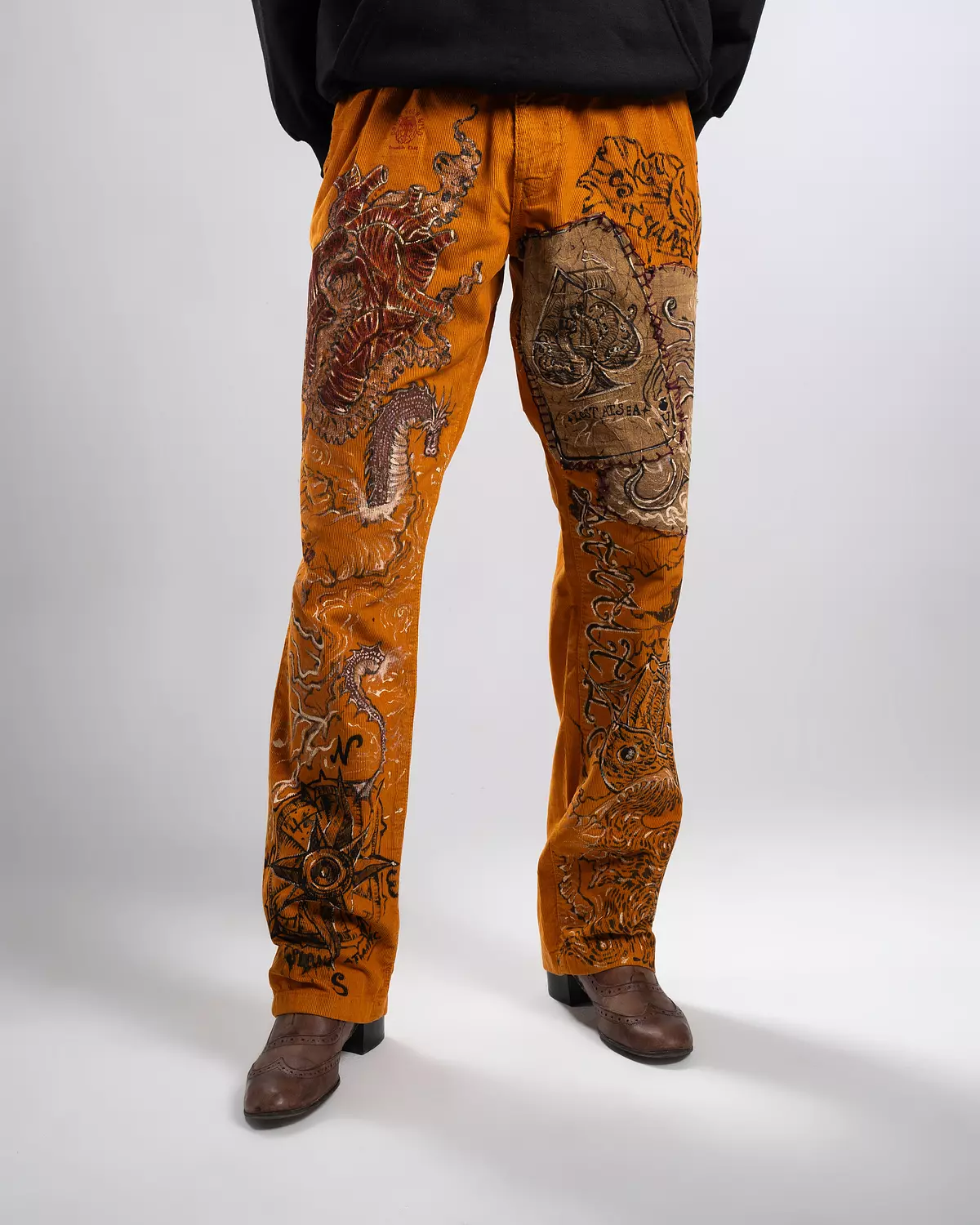 Lost at sea” hand-painted unisex pants “ image