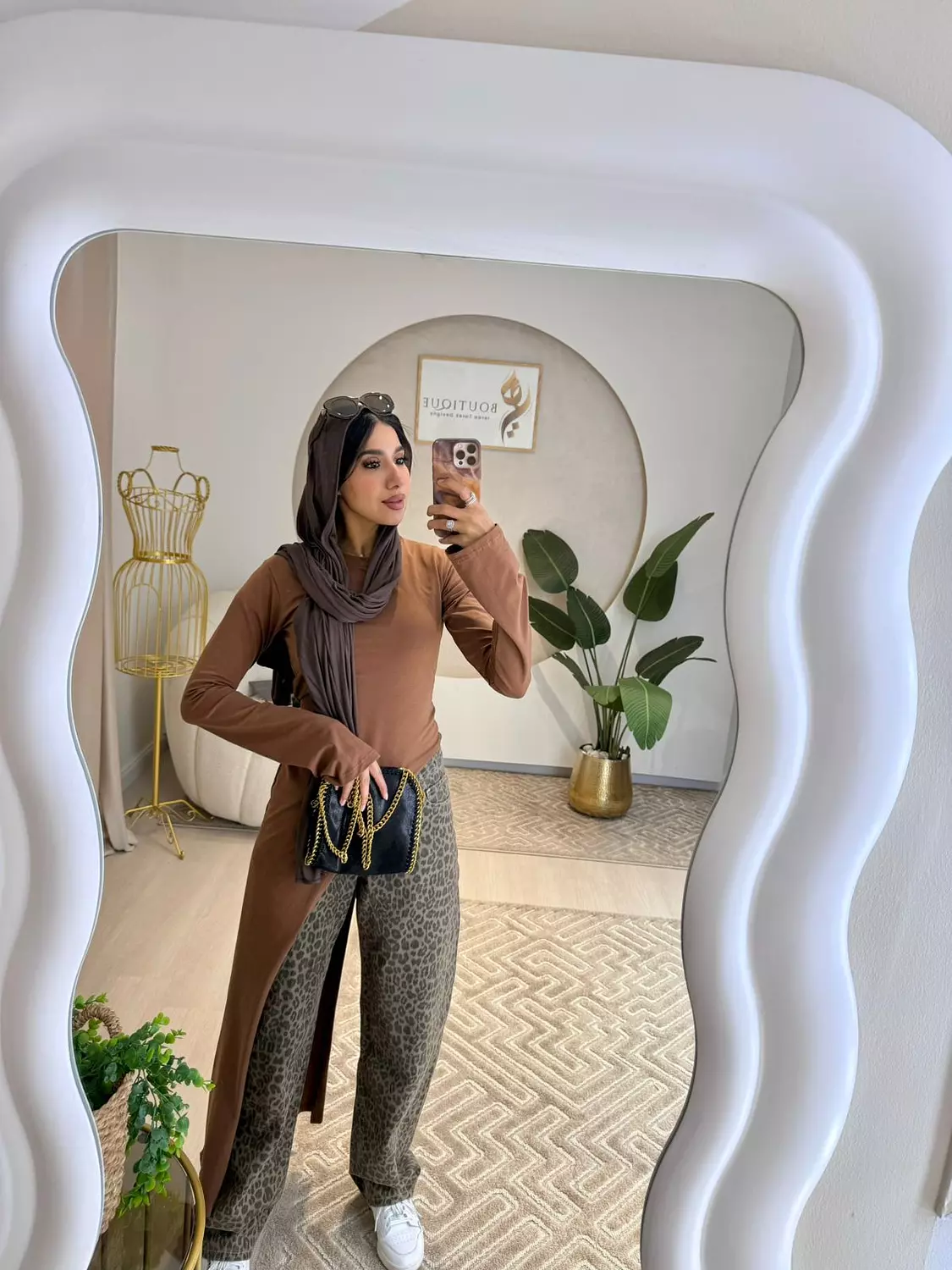 Light Brown Belt Blouse image