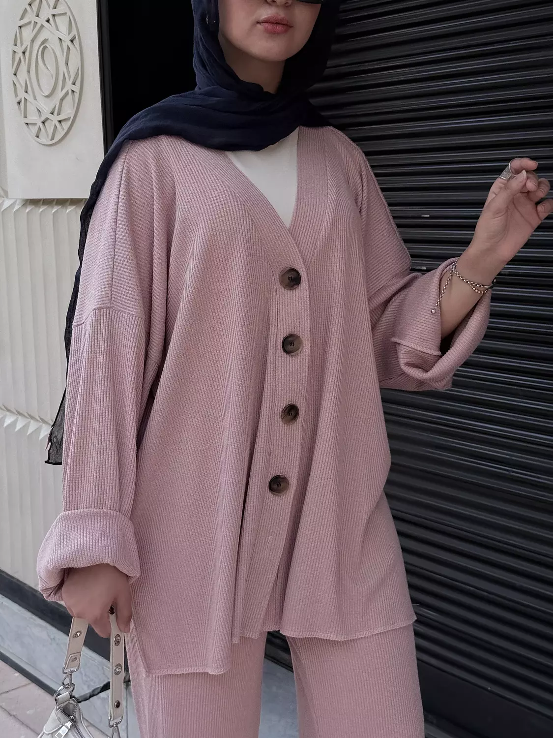 Flair knit set  rose pink 3