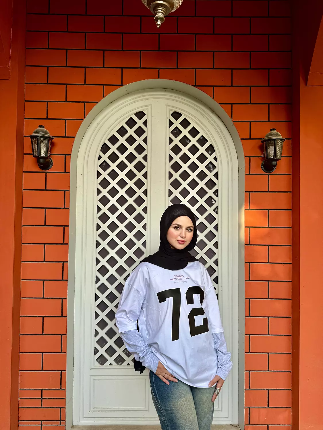 Double Sleeve Printed Oversize T-shirt image